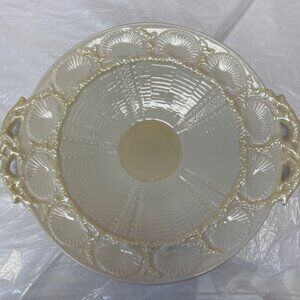 Belleek Pottery Plate Shell Lustre